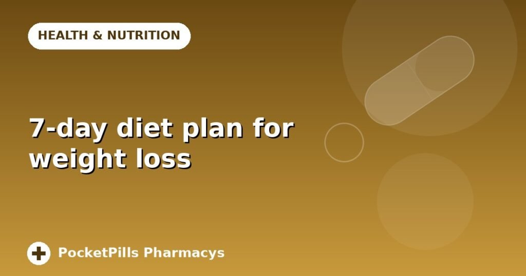 7-day diet plan for weight loss