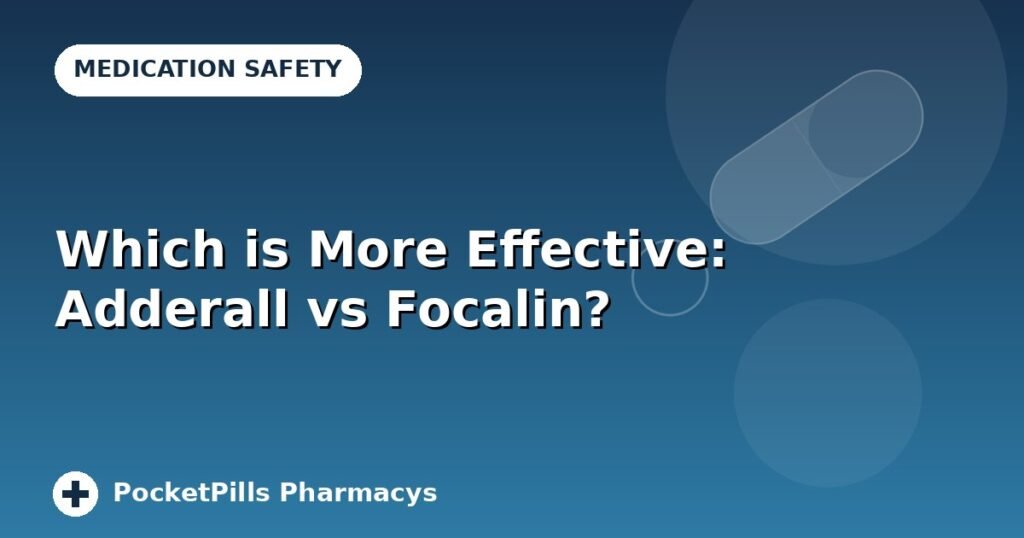 Which is More Effective: Adderall vs Focalin?