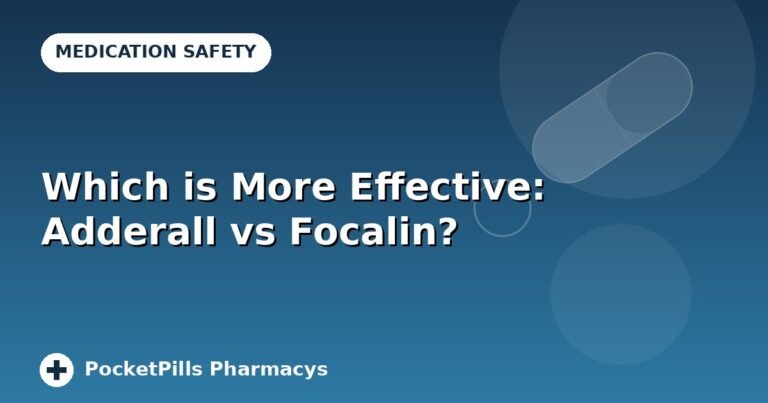Which is More Effective: Adderall vs Focalin?