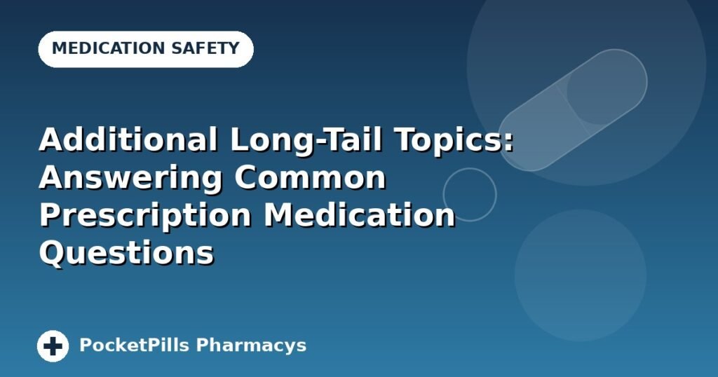 Additional Long-Tail Topics: Answering Common Prescription Medication Questions