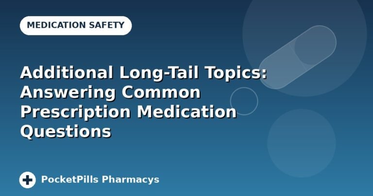 Additional Long-Tail Topics: Answering Common Prescription Medication Questions