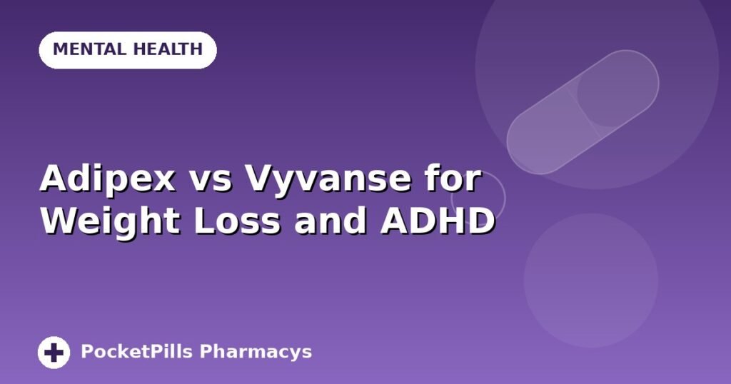 Adipex vs Vyvanse for Weight Loss and ADHD