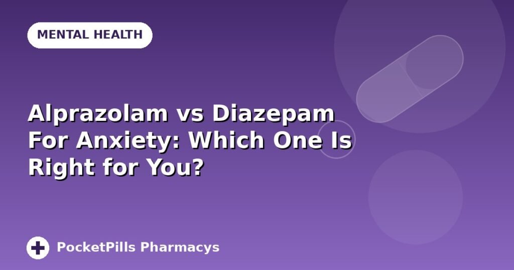 Alprazolam vs Diazepam For Anxiety: Which One Is Right for You?