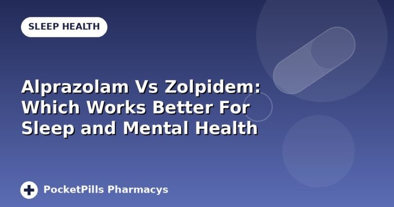 Alprazolam Vs Zolpidem: Which Works Better For Sleep and Mental Health