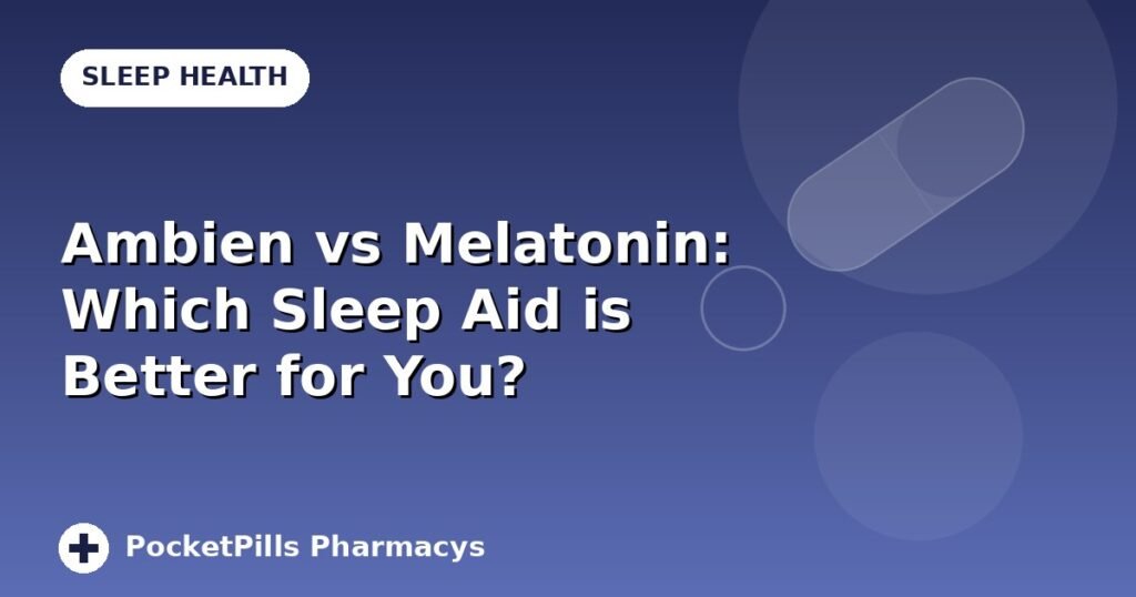 Ambien vs Melatonin: Which Sleep Aid is Better for You?