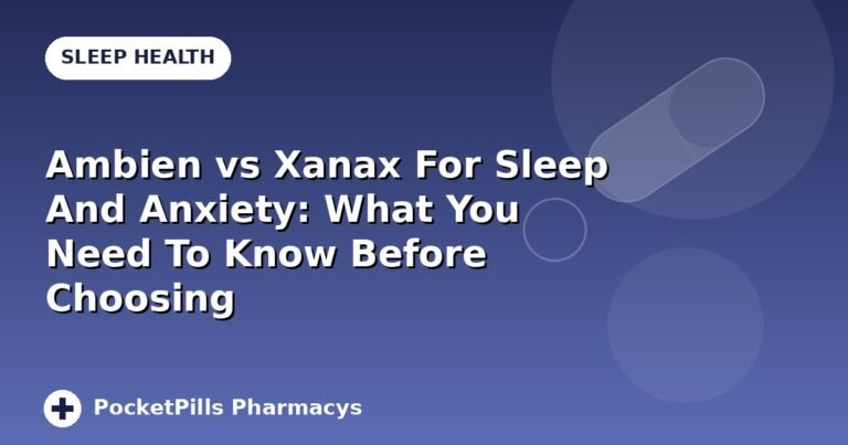 Ambien vs Xanax For Sleep And Anxiety: What You Need To Know Before Choosing