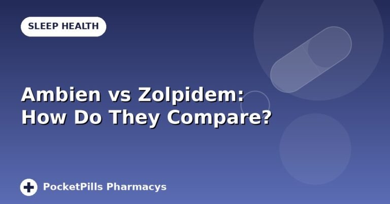 Ambien vs Zolpidem: How Do They Compare?