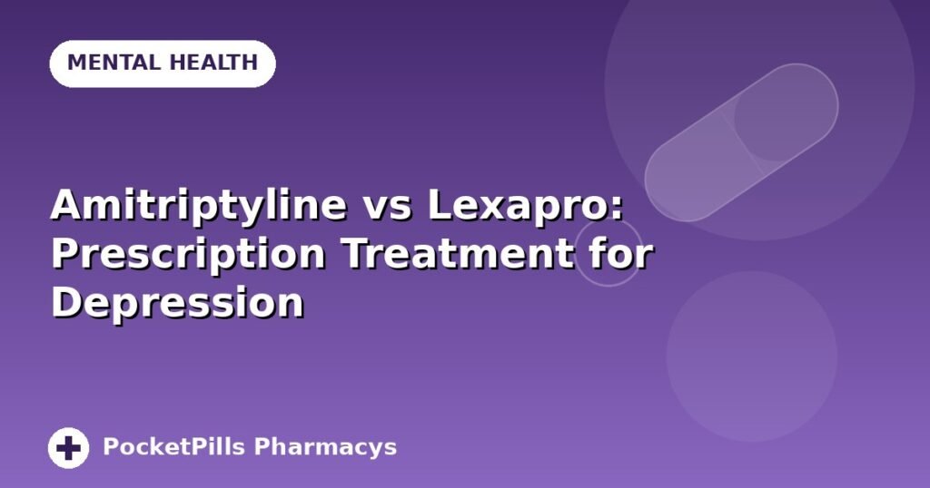 Amitriptyline vs Lexapro: Prescription Treatment for Depression