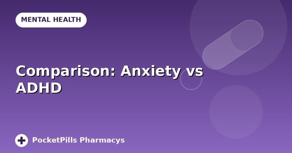 Comparison: Anxiety vs ADHD