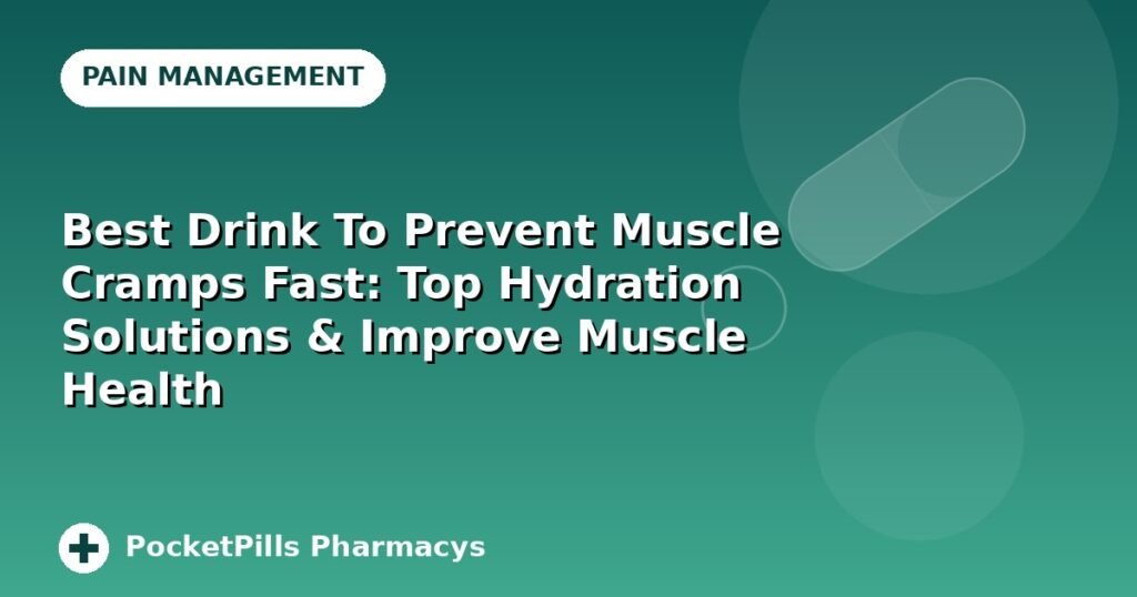 Best Drink To Prevent Muscle Cramps Fast: Top Hydration Solutions & Improve Muscle Health