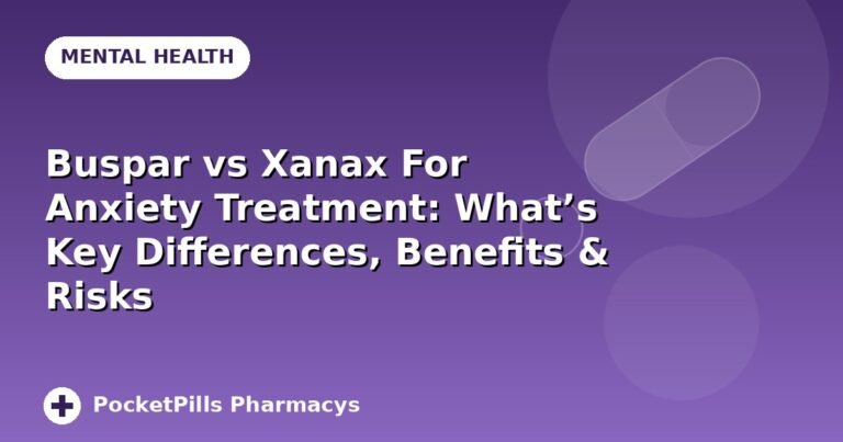 Buspar vs Xanax For Anxiety Treatment: What's Key Differences, Benefits & Risks