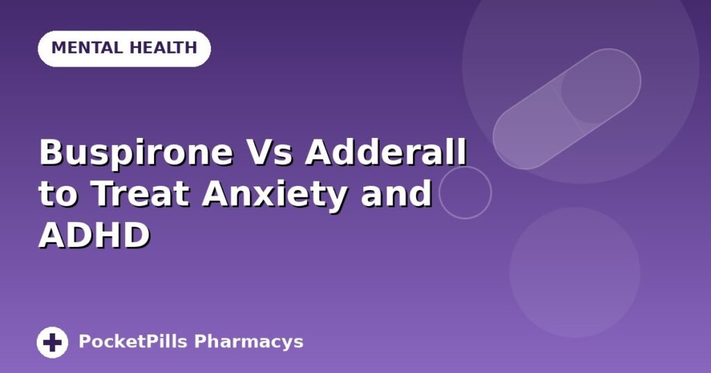 Buspirone Vs Adderall to Treat Anxiety and ADHD