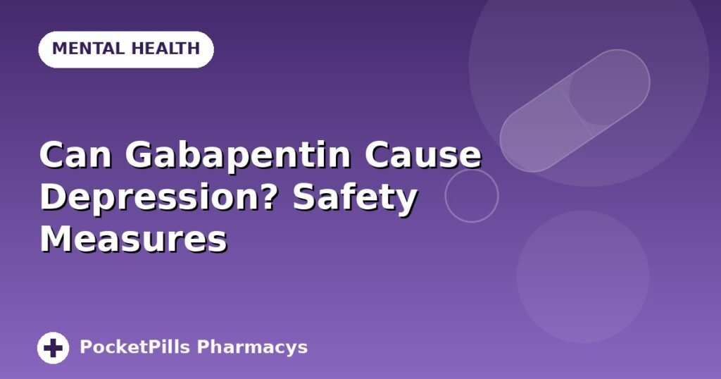 Can Gabapentin Cause Depression? Safety Measures