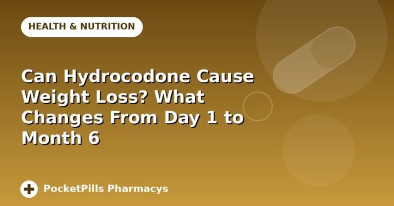Can Hydrocodone Cause Weight Loss? What Changes From Day 1 to Month 6