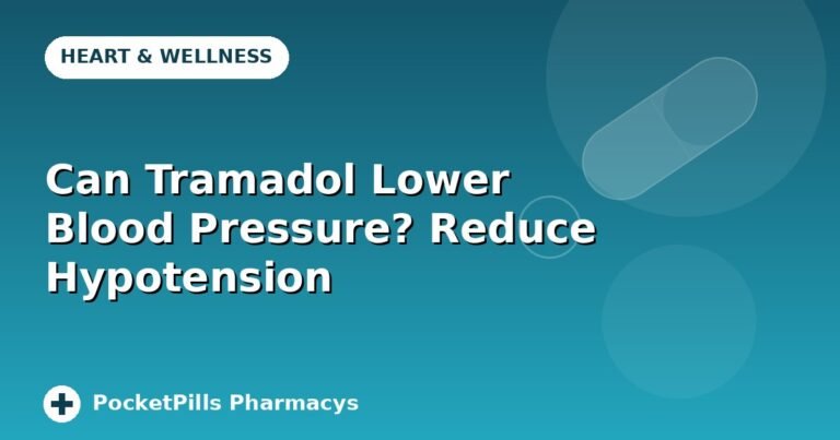 Can Tramadol Lower Blood Pressure? Reduce Hypotension