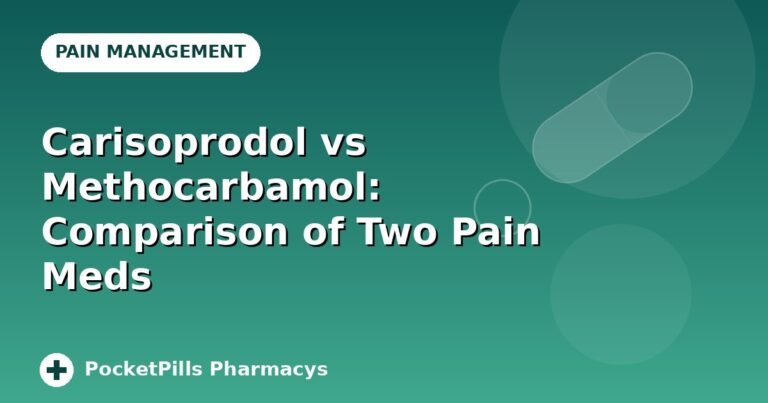 Carisoprodol vs Methocarbamol: Comparison of Two Pain Meds