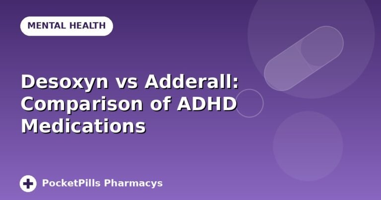 Desoxyn vs Adderall: Comparison of ADHD Medications