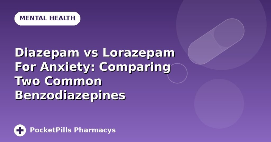 Diazepam vs Lorazepam For Anxiety: Comparing Two Common Benzodiazepines
