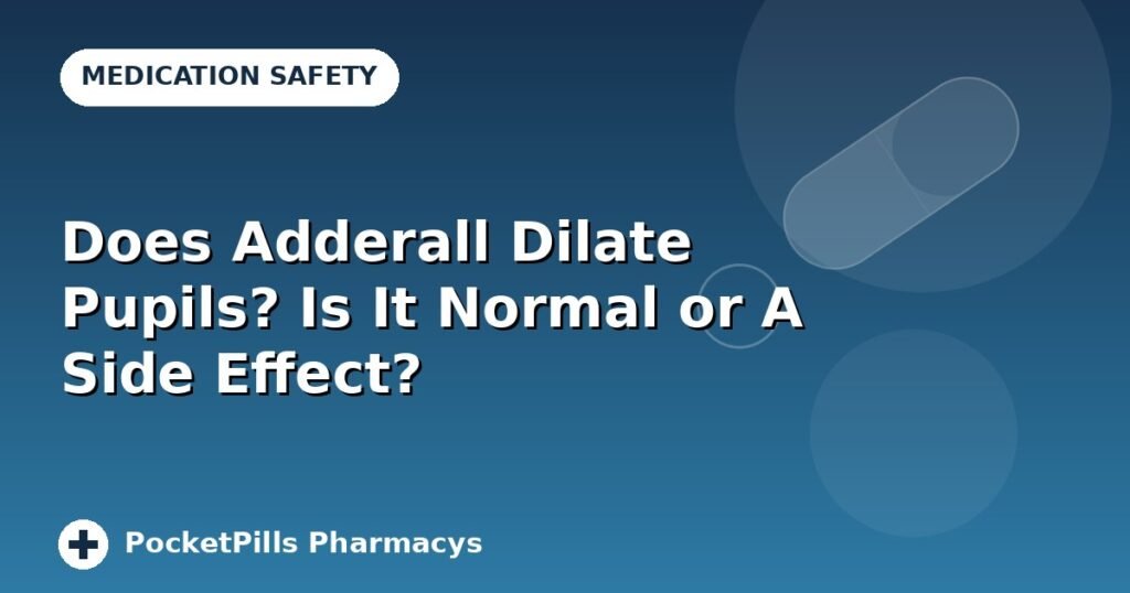 Does Adderall Dilate Pupils? Is It Normal or A Side Effect?