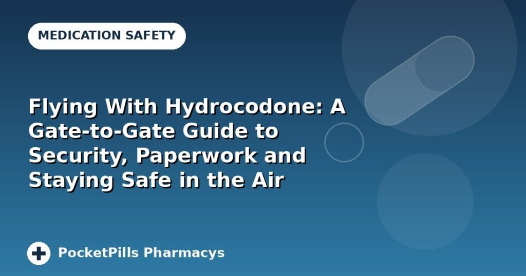 Flying With Hydrocodone: A Gate-to-Gate Guide to Security, Paperwork and Staying Safe in the Air