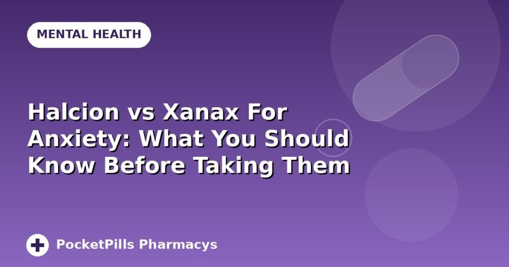 Halcion vs Xanax For Anxiety: What You Should Know Before Taking Them