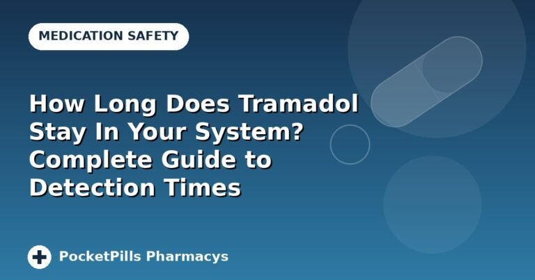 How Long Does Tramadol Stay In Your System? Complete Guide to Detection Times