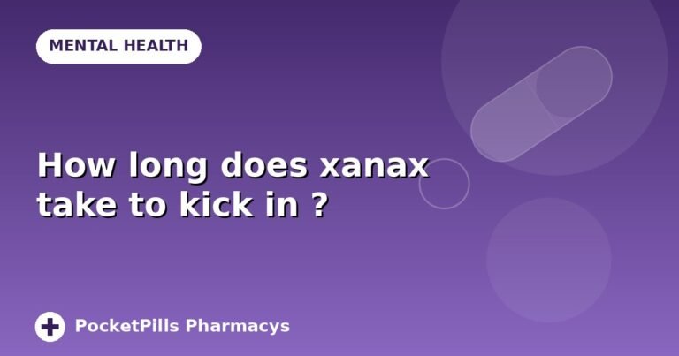 How long does xanax take to kick in ?