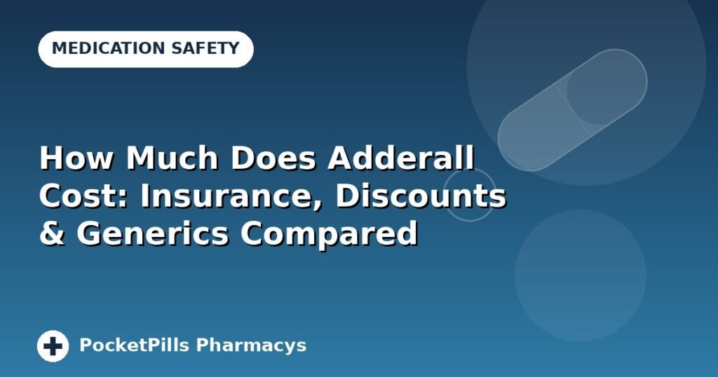 How Much Does Adderall Cost: Insurance, Discounts & Generics Compared