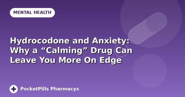 Hydrocodone and Anxiety: Why a “Calming” Drug Can Leave You More On Edge