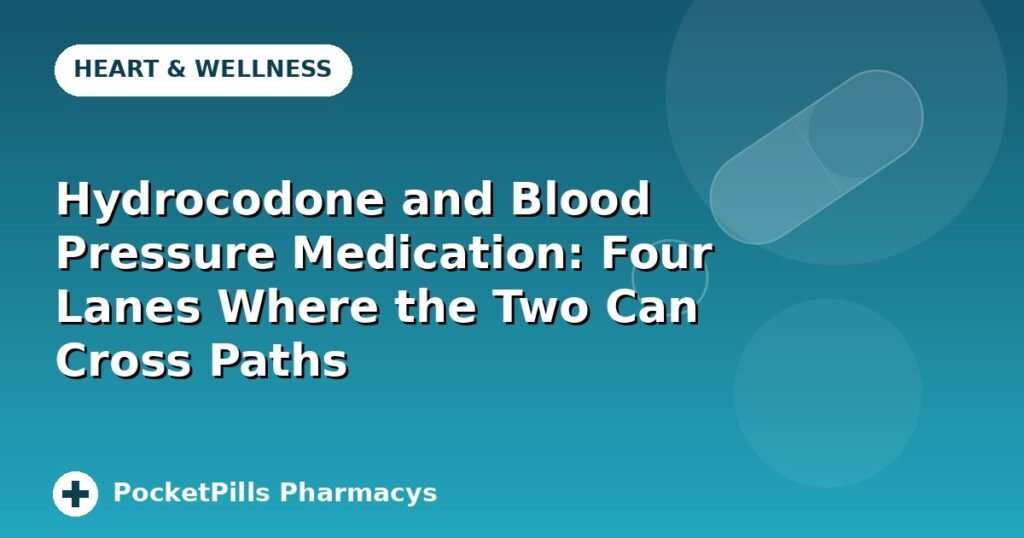 Hydrocodone and Blood Pressure Medication: Four Lanes Where the Two Can Cross Paths