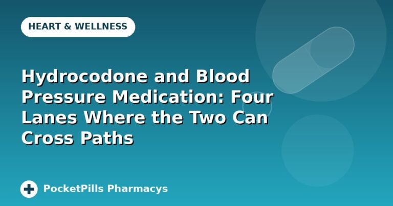 Hydrocodone and Blood Pressure Medication: Four Lanes Where the Two Can Cross Paths