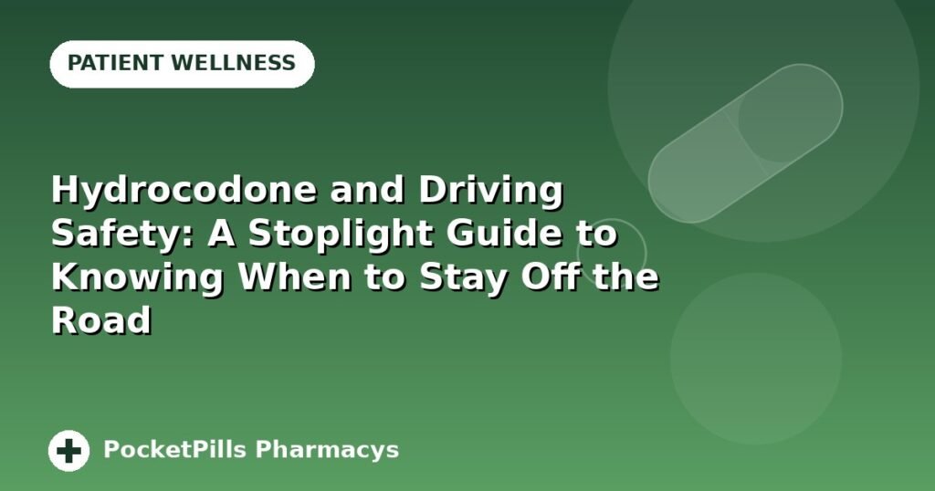 Hydrocodone and Driving Safety: A Stoplight Guide to Knowing When to Stay Off the Road