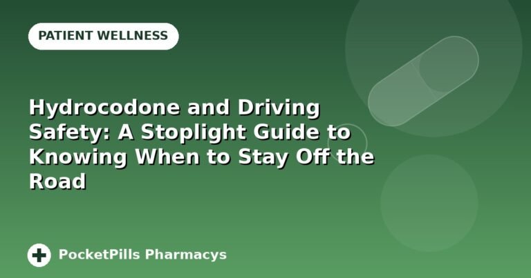 Hydrocodone and Driving Safety: A Stoplight Guide to Knowing When to Stay Off the Road