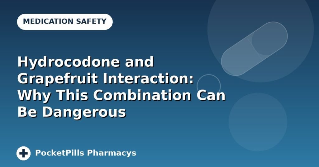 Hydrocodone and Grapefruit Interaction: Why This Combination Can Be Dangerous