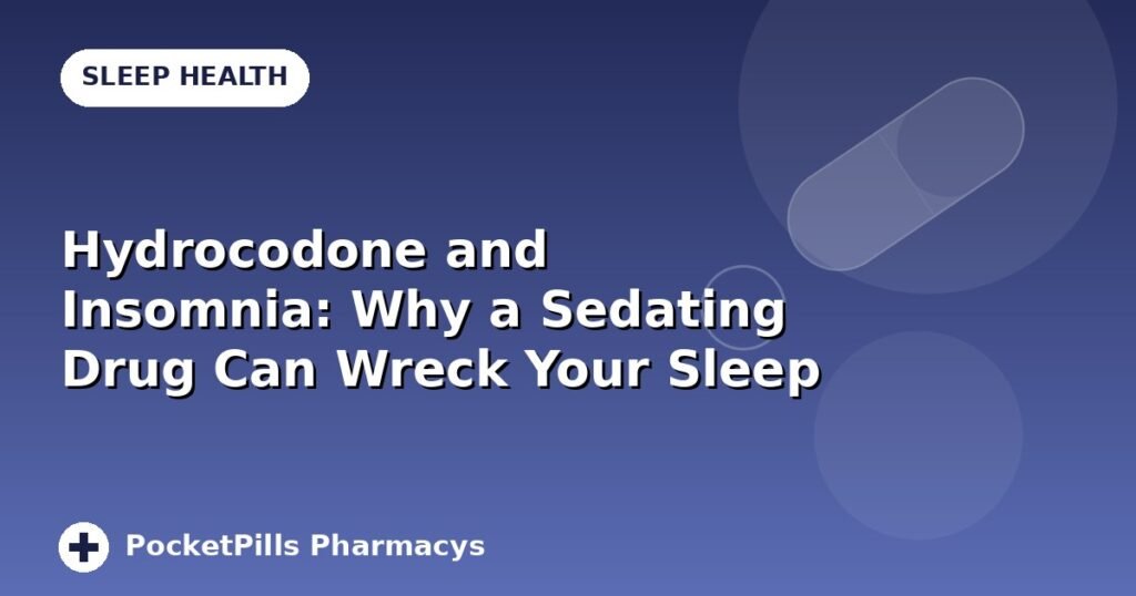 Hydrocodone and Insomnia: Why a Sedating Drug Can Wreck Your Sleep