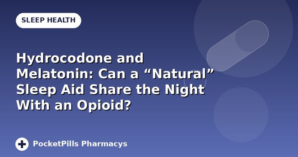 Hydrocodone and Melatonin: Can a “Natural” Sleep Aid Share the Night With an Opioid?
