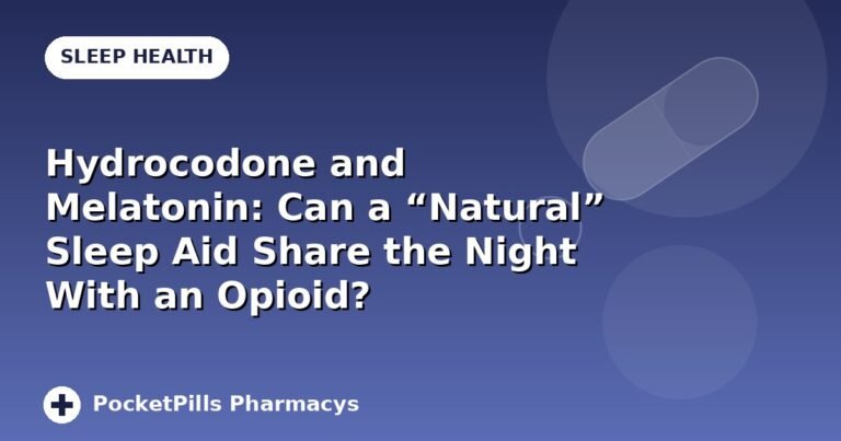 Hydrocodone and Melatonin: Can a “Natural” Sleep Aid Share the Night With an Opioid?