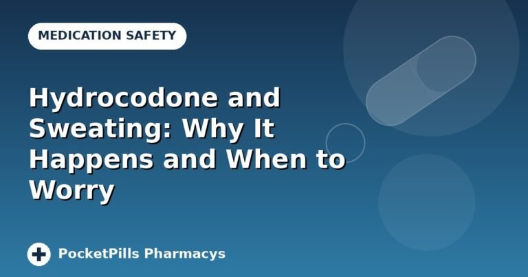Hydrocodone and Sweating: Why It Happens and When to Worry