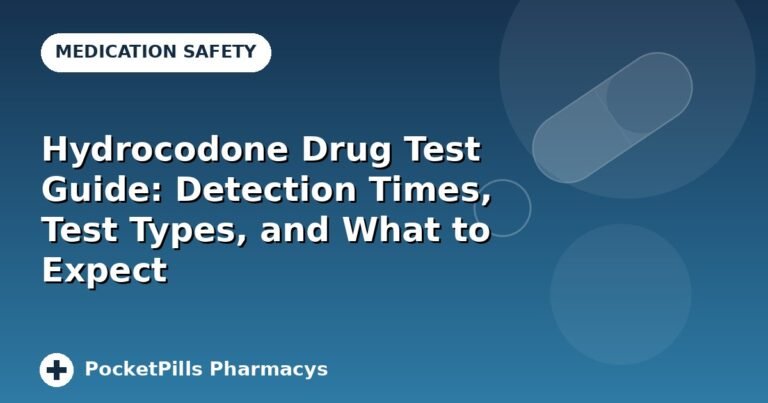 Hydrocodone Drug Test Guide: Detection Times, Test Types, and What to Expect