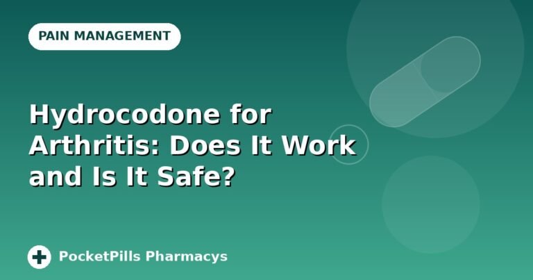 Hydrocodone for Arthritis: Does It Work and Is It Safe?