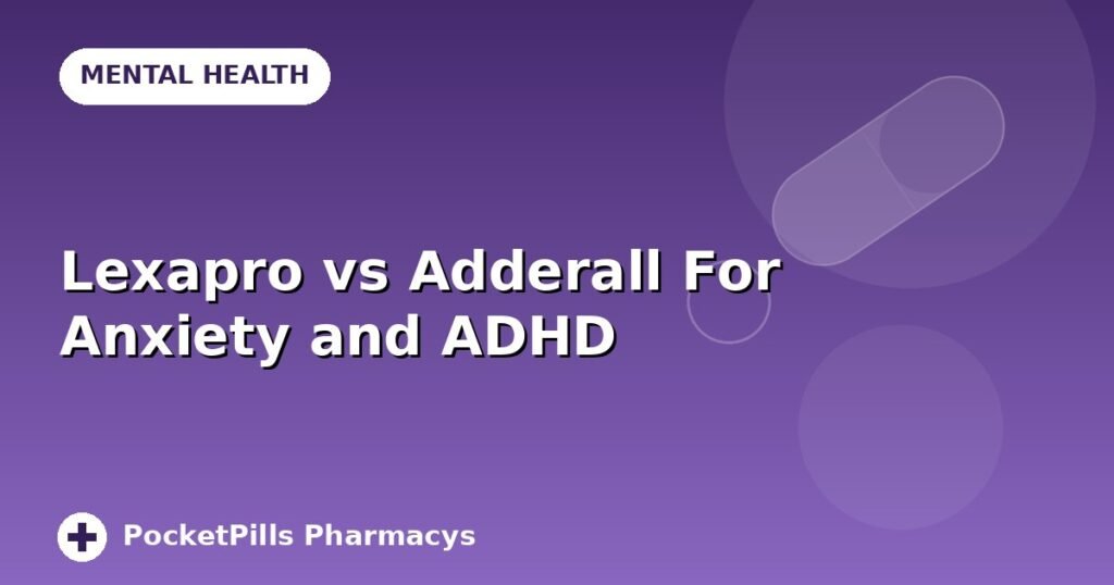 Lexapro vs Adderall For Anxiety and ADHD