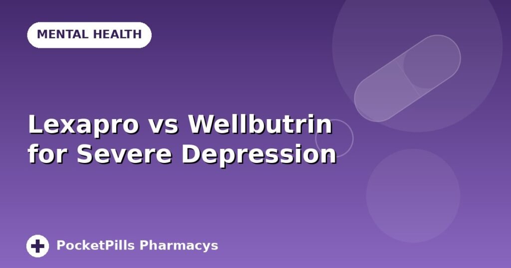 Lexapro vs Wellbutrin for Severe Depression