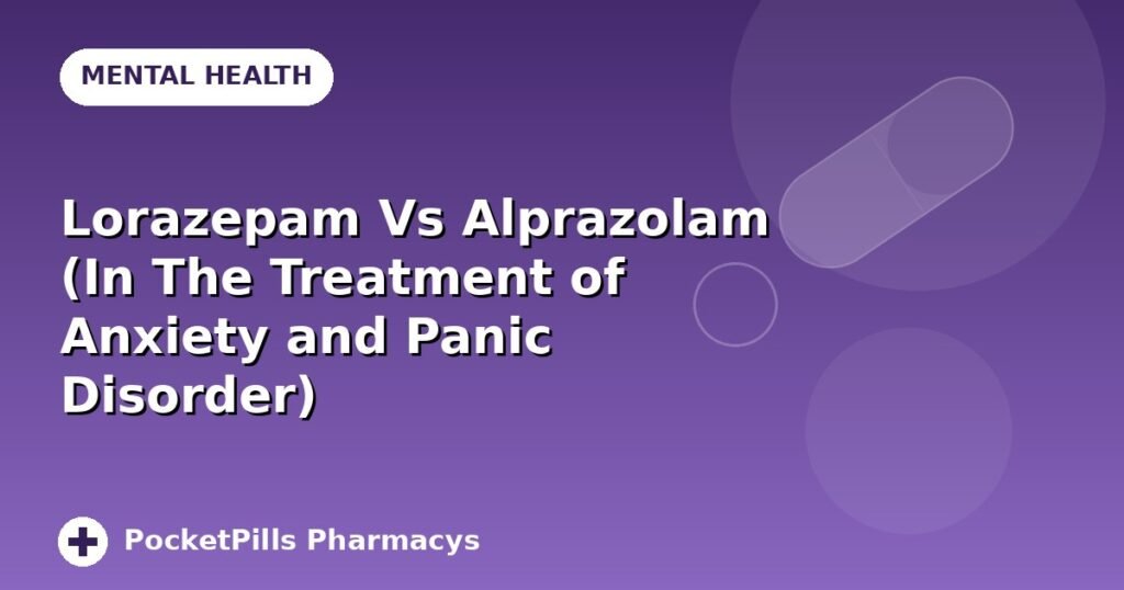 Lorazepam Vs Alprazolam (In The Treatment of Anxiety and Panic Disorder)