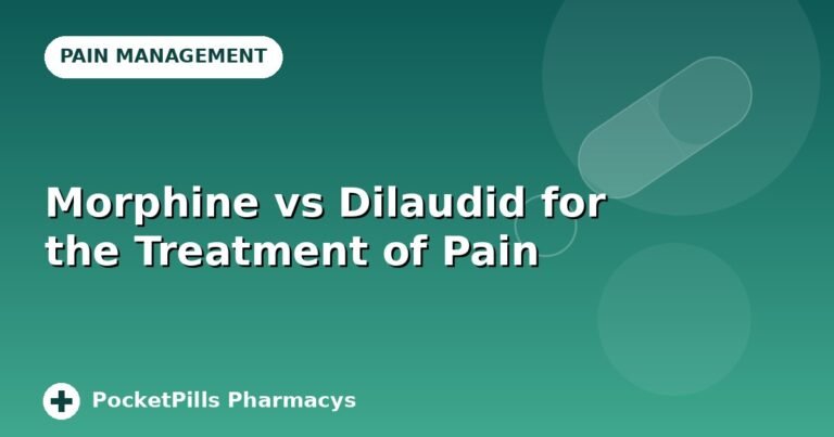 Morphine vs Dilaudid for the Treatment of Pain