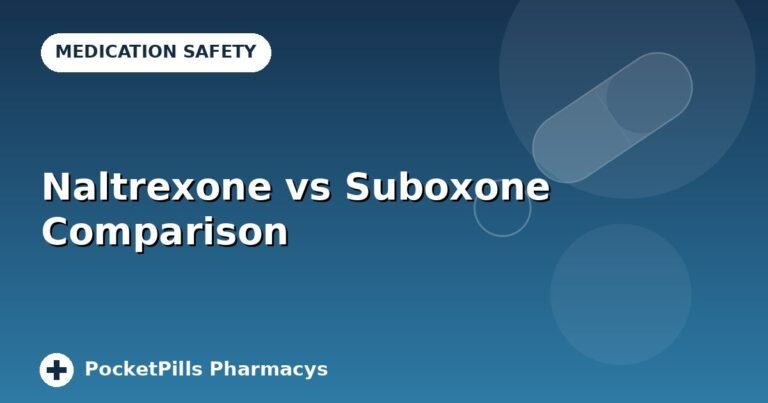 Naltrexone vs Suboxone Comparison