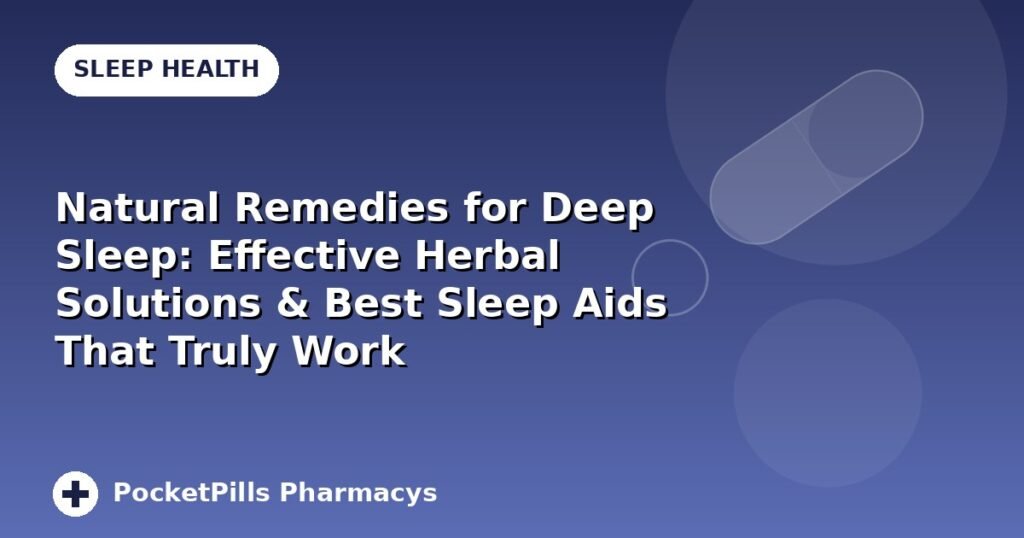 Natural Remedies for Deep Sleep: Effective Herbal Solutions & Best Sleep Aids That Truly Work