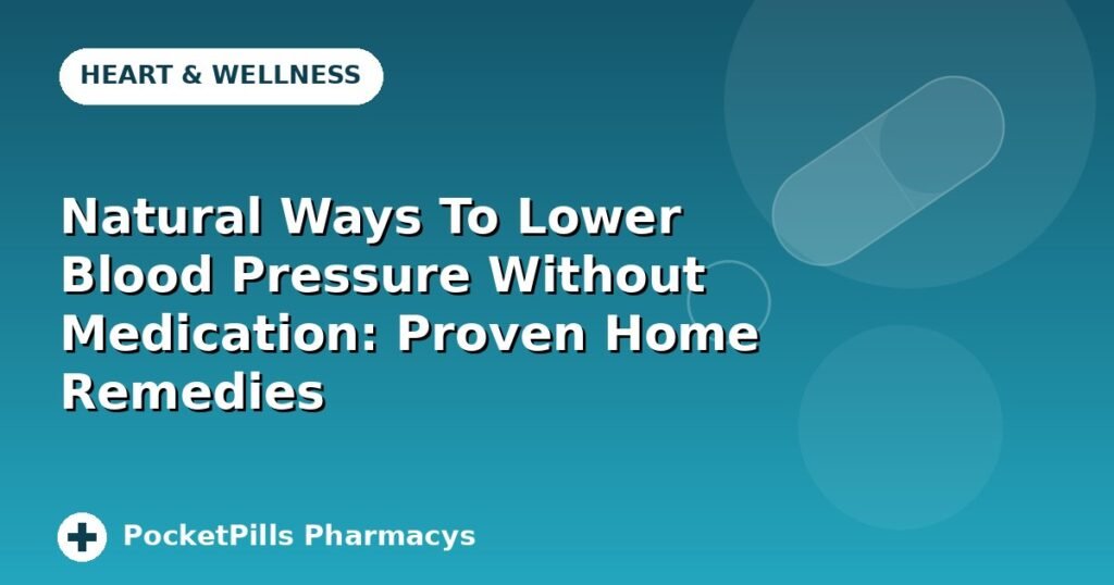 Natural Ways To Lower Blood Pressure Without Medication: Proven Home Remedies