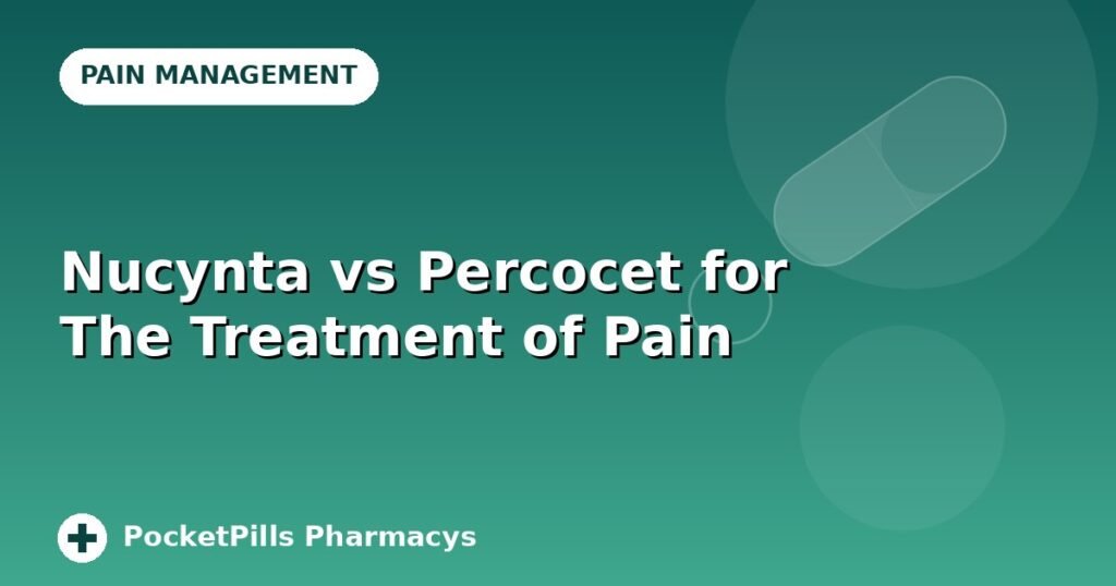 Nucynta vs Percocet for The Treatment of Pain