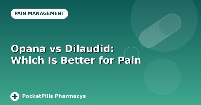 Opana vs Dilaudid: Which Is Better for Pain