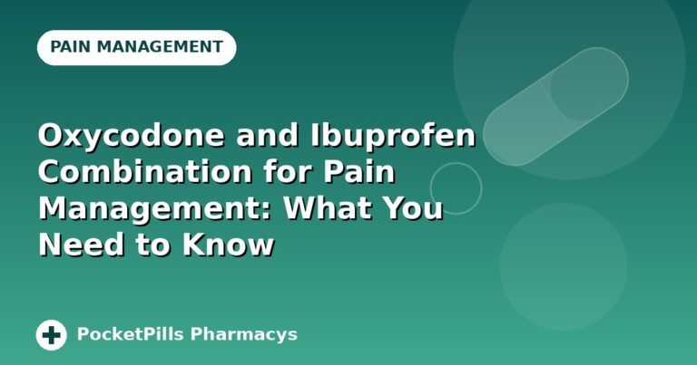 Oxycodone and Ibuprofen Combination for Pain Management: What You Need to Know